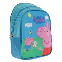 Рюкзак детский Свинка Пеппа 23*19*8 Пикник голубой 