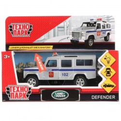 Машина Land Rover Defender Полиция 12см свет,звук. 271522