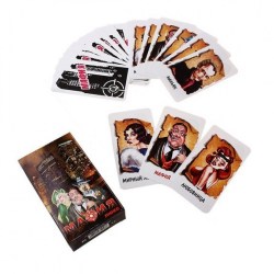 Игра карточная Мафия 17 карт+ классич.колода карт(36 шт.)арт. 7093