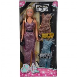 Кукла Штеффи набор Сверкающий стиль с набором одежды 29см	