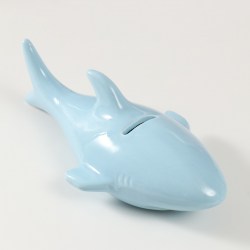 Копилка статуэтка Голубая акула 25х13х11 см