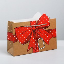 Пакет подарочный «Подарок», 30 × 23 × 10 см  