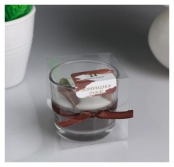 Свеча ароматическая в стакане Шоколадное суфле, 60 гр