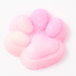  Сквиш антистресс - игрушка Таба лапка, с пушистой посыпкой, МИКС