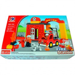 Конструктор Kids Home Toys  188-104 Fire Station 35 деталей