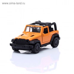 Машина металлическая «Джип», инерционная, 1:36, открываются двери, цвет оранжевый