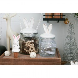 Банка стеклянная для сыпучих продуктов Зайчик  230 мл